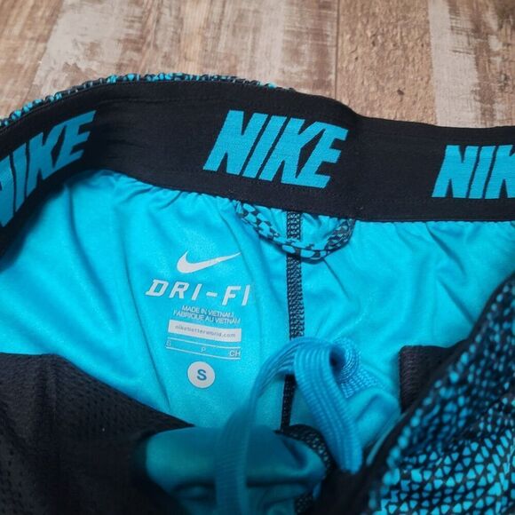 Nike Dri-Fit Basketball Workout Shorts Blue & Black Mens Size S - Picture 6 of 7